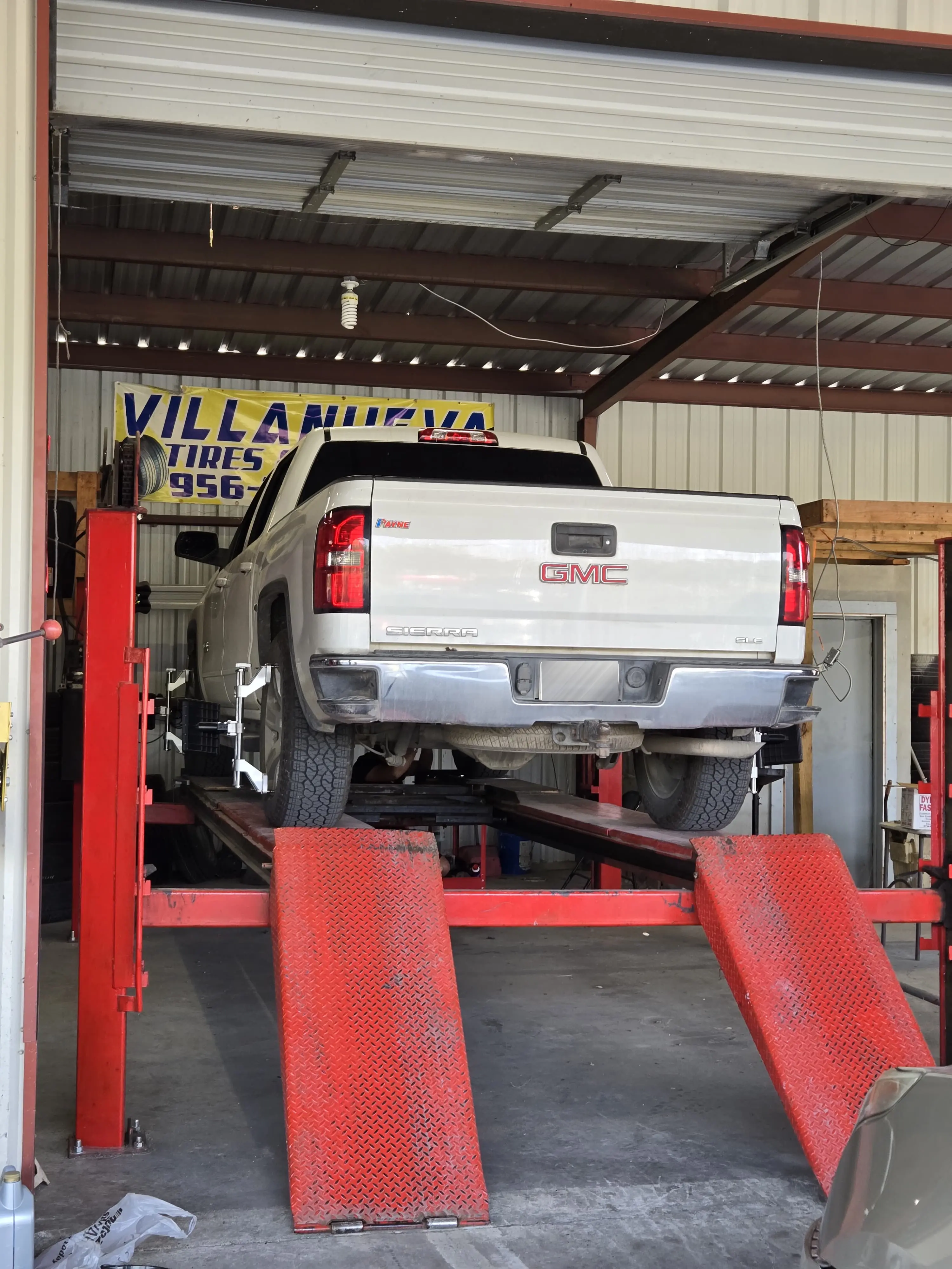 Truck on Lift